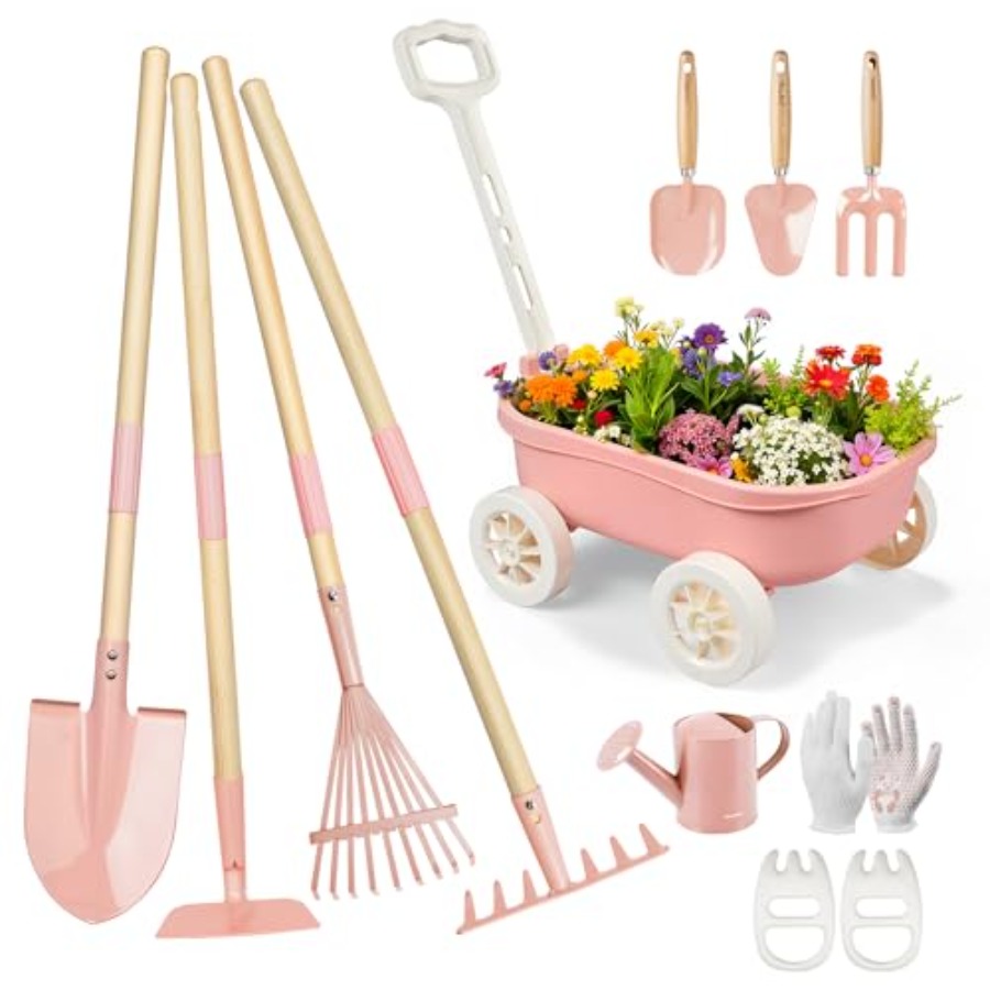Gardening Tools Japan - Conjunto de Jardinagem com Carrinho de