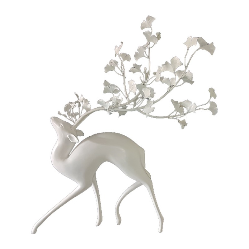 Gardening Tools Sketch - Escultura de cervo em metal, ornamento