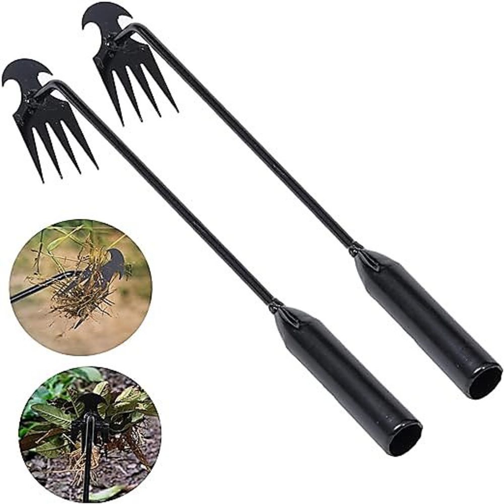 Gardening Tools Vegetables - 4 dentes-capinador manual multifuncional para jardim-ferramenta