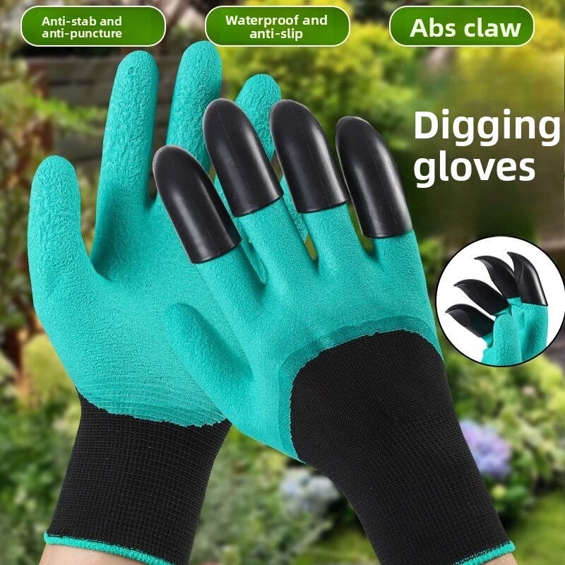 Gardening Tools Gloves - Luvas Horticulturais com Garras, Luvas de