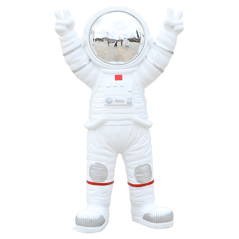 Gardening Tools Sketch - Escultura de astronauta em fibra de