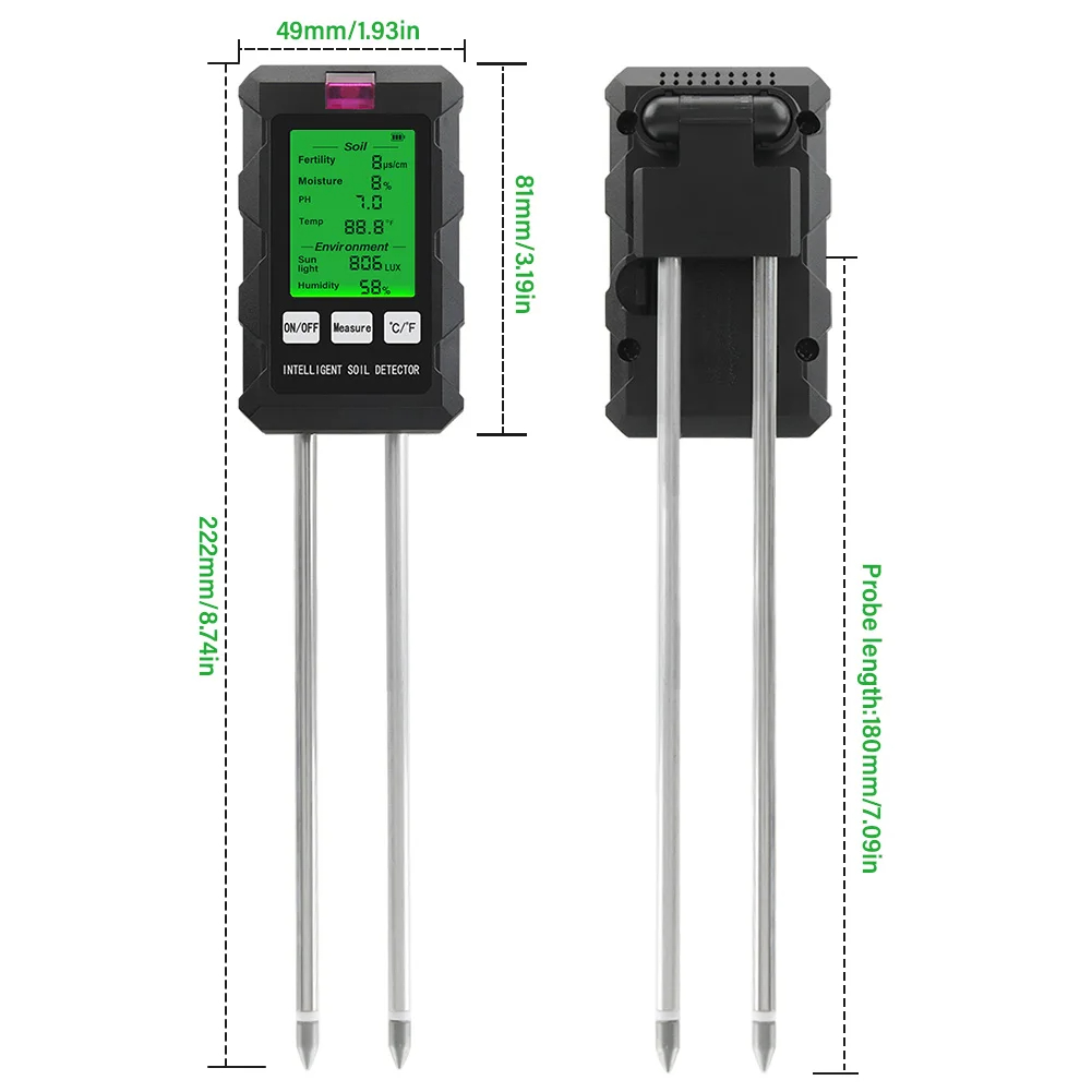 Moisture Meter Plant - Medidor de Solo Seis em Um