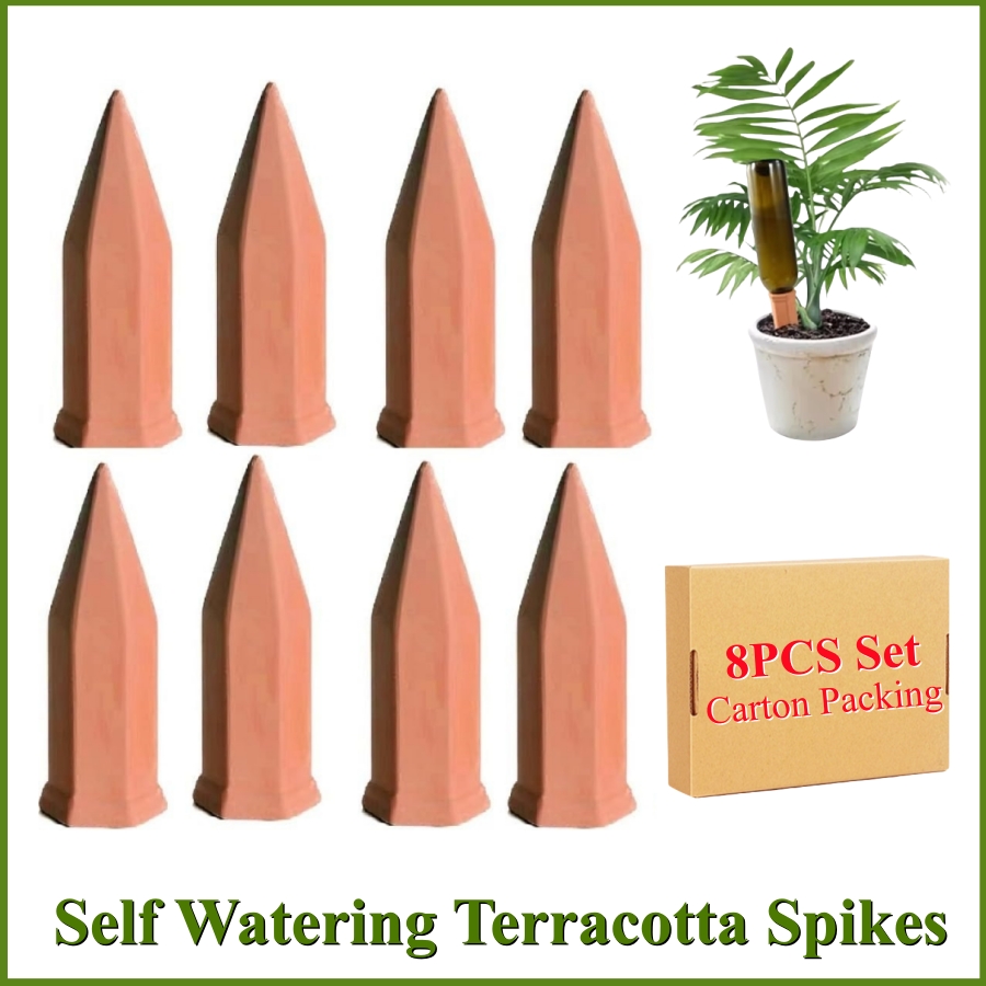 Root Watering Spike - 8 pontas de terracota de rega