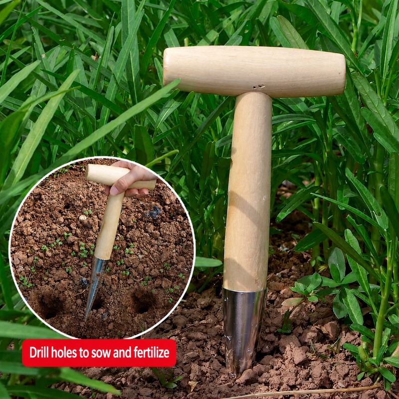 Plantador Manual de Jardim com - Gardening Tools Wooden avaliação e preço