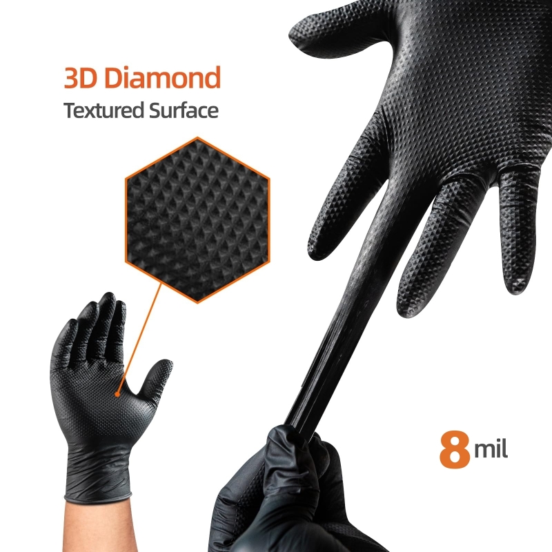 Luvas de Nitrilo Pretas Descar - Gardening Tools Gloves avaliação e preço