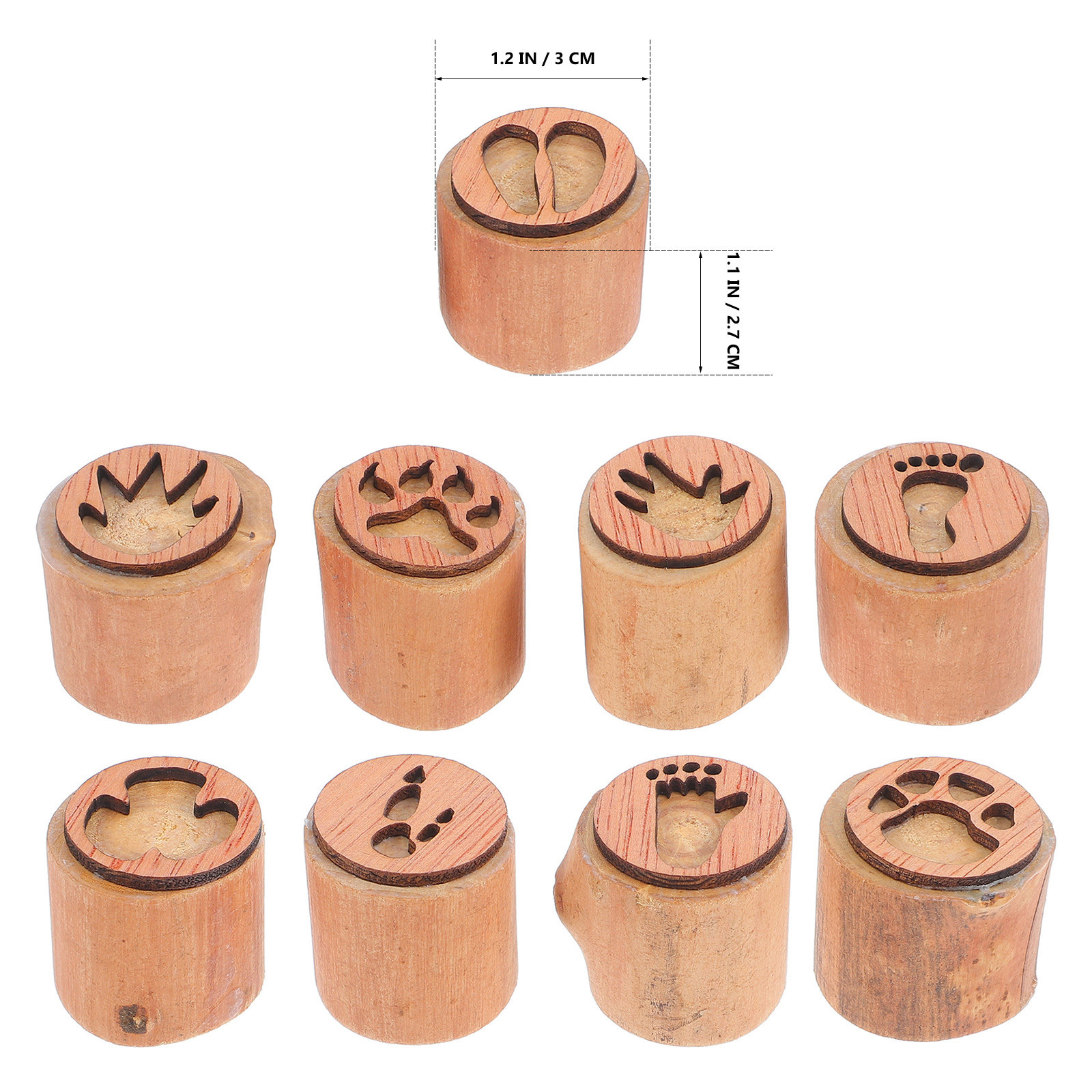 Conjunto de 9 Carimbos de Made - Gardening Tools Wooden avaliação e preço