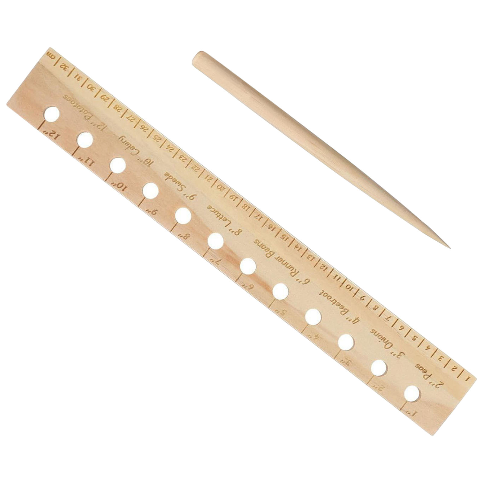 Régua de Plantio em Madeira Só - Gardening Tools Wooden avaliação e preço