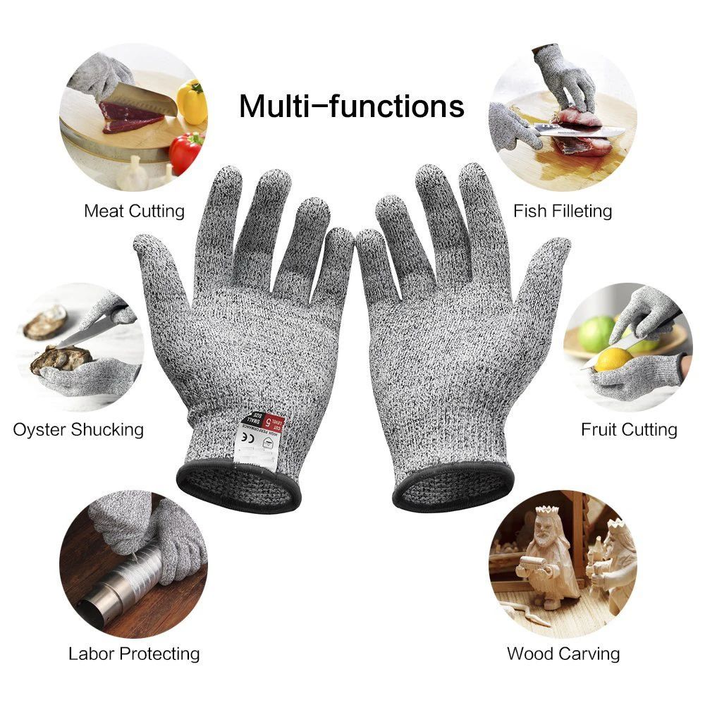 Luvas Anticorte HPPE Nível 5 p - Gardening Tools Gloves avaliação e preço