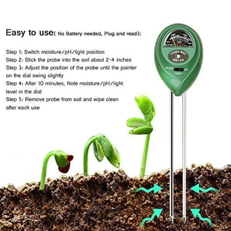 Jardim medidor de ph luz solar - Moisture Meter Plant avaliação e preço