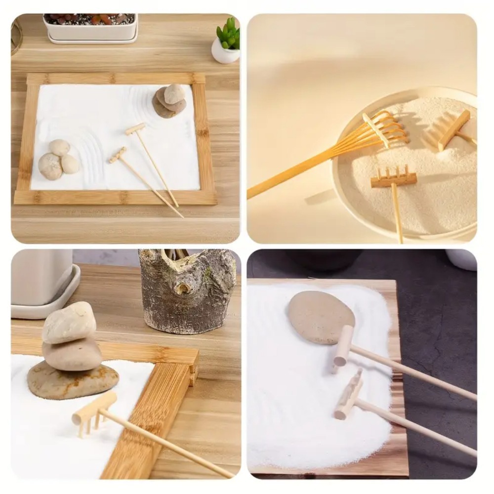 Conjunto de 6 Mini Rakes de Ba - Gardening Tools Japan avaliação e preço